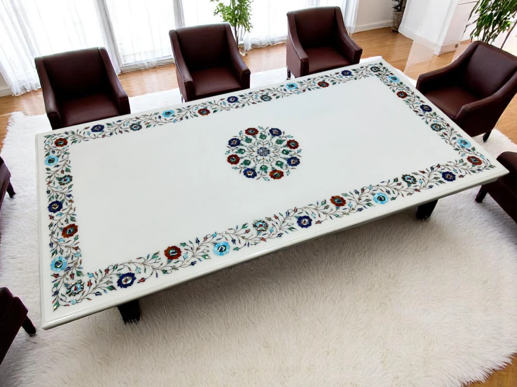 Luxury Marble White Table Top for Home Decor 